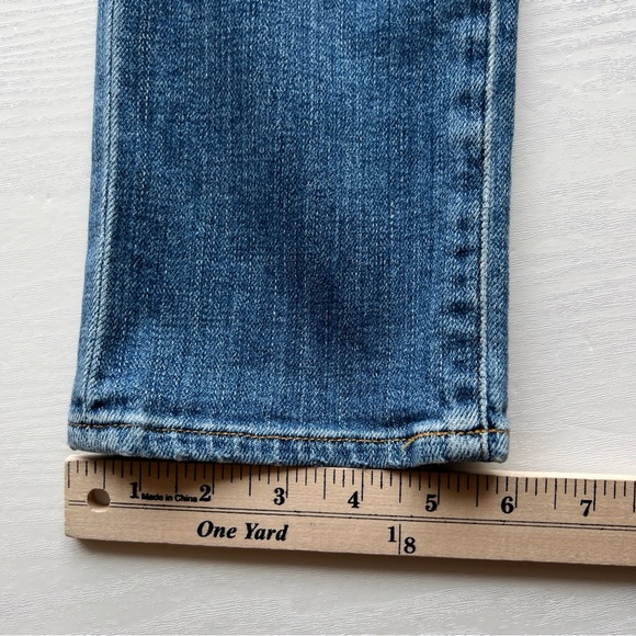 Frame Le Beau Ankle Straight Leg Boyfriend Jeans Womens 23 Cleo Rips Wash - Picture 7 of 16